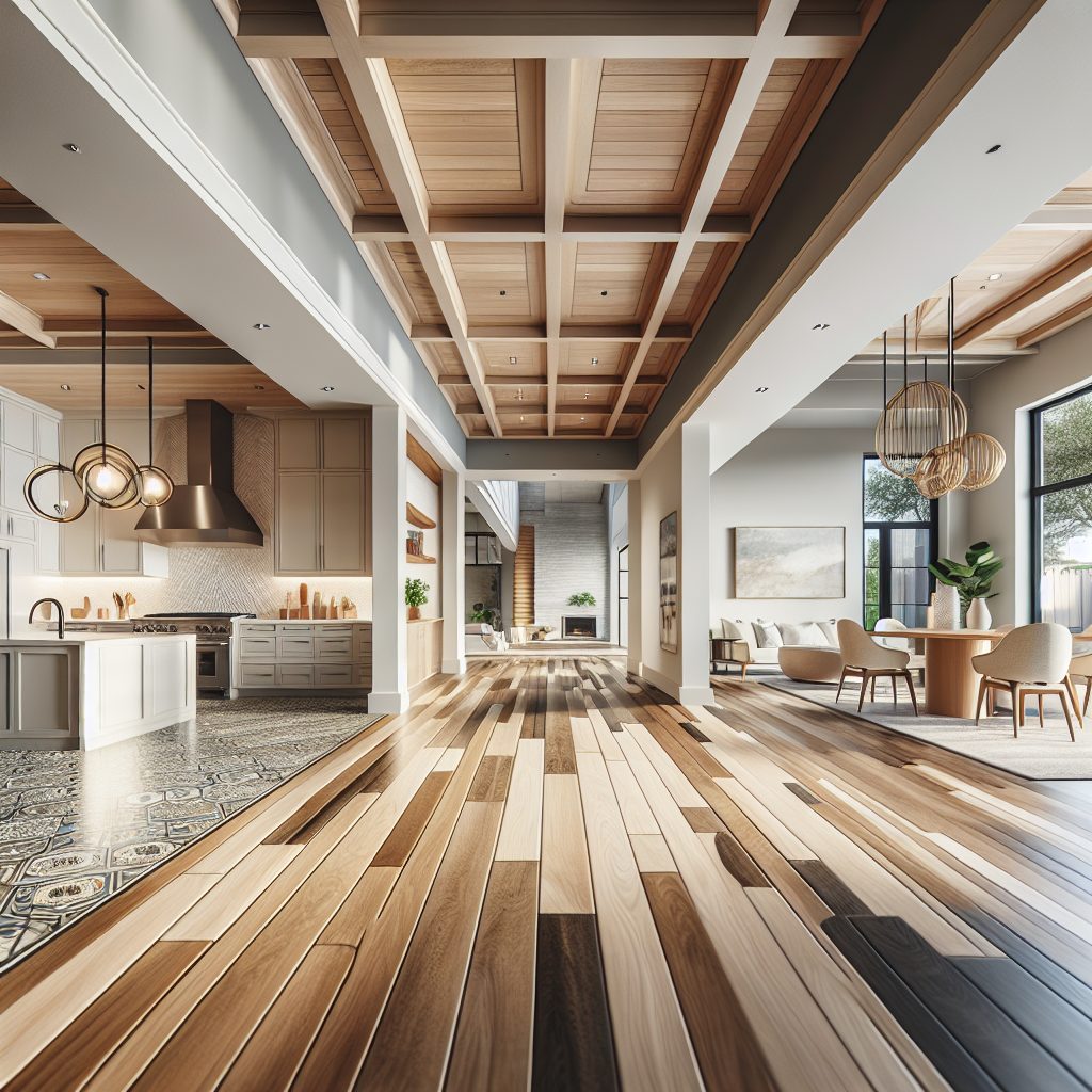 Open-concept home addition with kitchen and staircase by Power Remodeling Texas